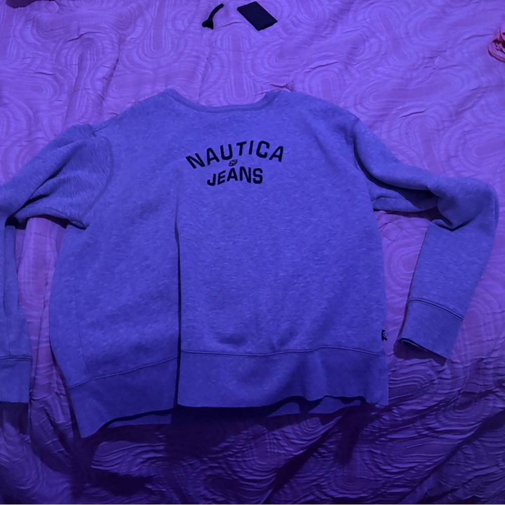 Nautica Gray Crewneck Sweatshirt